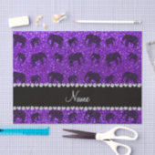 Papier Mousseline Éléphants pourpres personnalisés de parties (Artisanat)