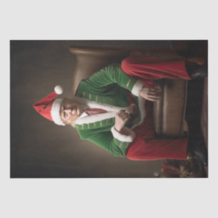 Papier Mousseline Elf de Noël Donald Trump
