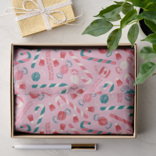 Papier Mousseline Elf Holiday Candy Motif