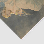 Papier Mousseline Elfe aux fleurs d'Iris par Alphonse Mucha (Détail)