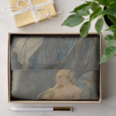 Papier Mousseline Elfe aux fleurs d'Iris par Alphonse Mucha (Cadeau)