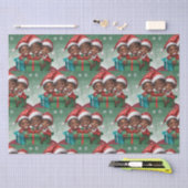 Papier Mousseline Elfe de Noël afro-américain (Artisanat)