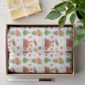 Papier Mousseline Elfe de Noël vert mignon (Cadeau)