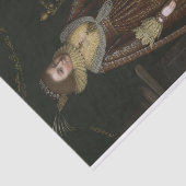 Papier Mousseline Elizabeth Comtesse de Kellie par Paul van Somer (Détail)