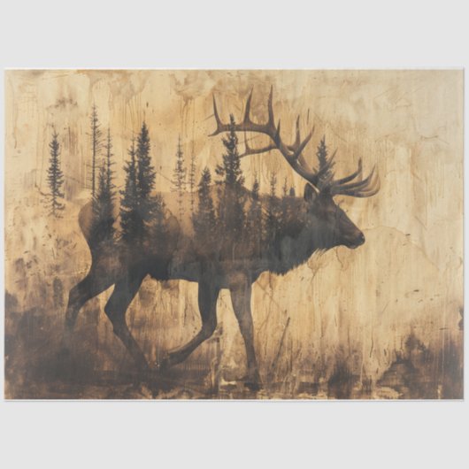 Papier Mousseline Elk naturel (Recto)