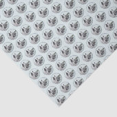 Papier Mousseline Elkhound norvégien à la peinture de village - Chie (Détail)