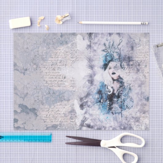 Papier Mousseline Elle est tellement déroutée (Artisanat)