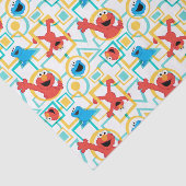 Papier Mousseline Elmo & Cookie Monster Fun Shapes Motif (Détail)