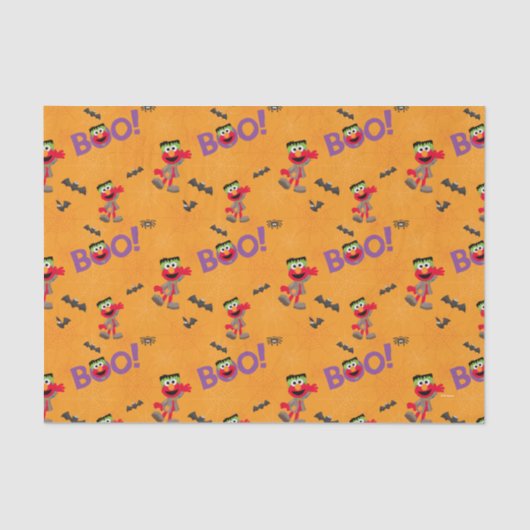 Papier Mousseline Elmo | Motif Halloween Boo (Recto)