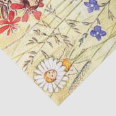 Papier Mousseline Elsa Beskow Fleurs Whimsical Girls of the Meadow (Détail)