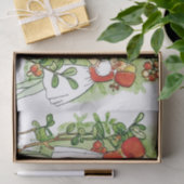 Papier Mousseline Elsa Beskow mignonne fille aux fraises (Cadeau)