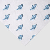 Papier Mousseline Emballage cadeau côtier nautique d'océan bleu de (Détail)