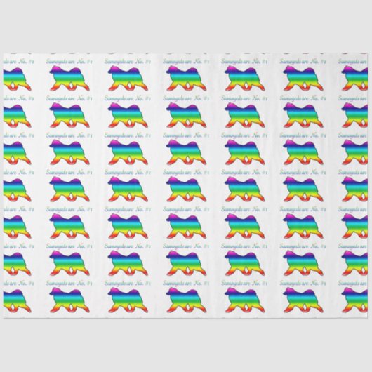 Papier Mousseline Emballage cadeau de tissus no 1 Samoyé; articles c (Recto)