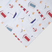 Papier Mousseline emballage cadeau marin (Détail)