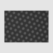 Papier Mousseline Emballage commercial en papier de tissu noir (Recto)