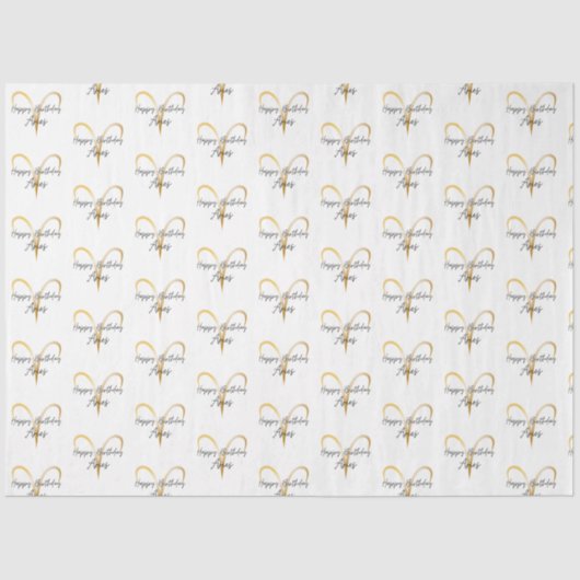 Papier Mousseline Emballage d'anniversaire de Aries (Recto)