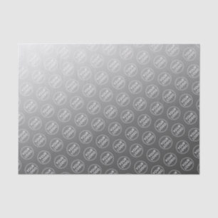Papier Mousseline Emballage d'entreprise avec dégradé gris de logo p