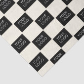 Papier Mousseline Emballage du logo de l'entreprise Cream (Détail)