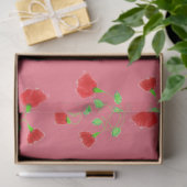 Papier Mousseline Emballage floral de pastèque (Cadeau)