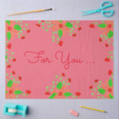 Papier Mousseline Emballage floral de pastèque (Artisanat)