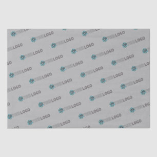 Papier Mousseline Emballage gris du logo commercial promotionnel per