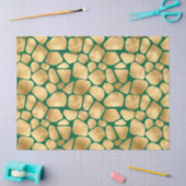 Papier Mousseline Emerald and Gold Safari Series Design 12 (Artisanat)