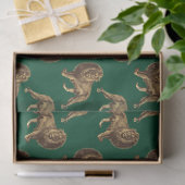 Papier Mousseline Emerald and Gold Safari Series Design 13 (Cadeau)
