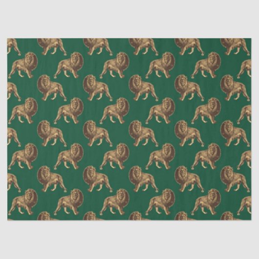 Papier Mousseline Emerald and Gold Safari Series Design 13 (Recto)