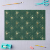 Papier Mousseline Emerald and Gold Safari Series Design 16 (Artisanat)