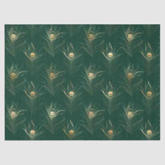 Papier Mousseline Emerald and Gold Safari Series Design 16 (Recto)