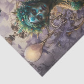 Papier Mousseline Emerald Dreams Fantasy Forest Queen Decoupage (Détail)