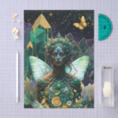 Papier Mousseline Emerald Dreams Fantasy Forest Queen Decoupage (Artisanat)