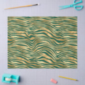 Papier Mousseline Emerald et Gold Safari Series Design 4 (Artisanat)