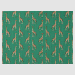 Papier Mousseline Emerald et Gold Safari Series Design 7