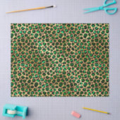 Papier Mousseline Emerald et Gold Safari Series Design 8 (Artisanat)