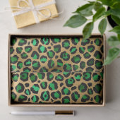 Papier Mousseline Emerald et Gold Safari Series Design 8 (Cadeau)