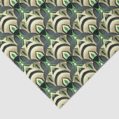Papier Mousseline Emerald & Gold Art Déco (Détail)