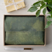 Papier Mousseline Emerald Green et Gold Script (Cadeau)