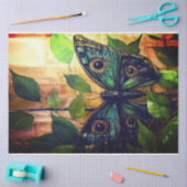 Papier Mousseline Emerald Wings Tissue par Elsie Lane (Artisanat)