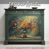 Papier Mousseline Émeute florale des couleurs - Découpage -