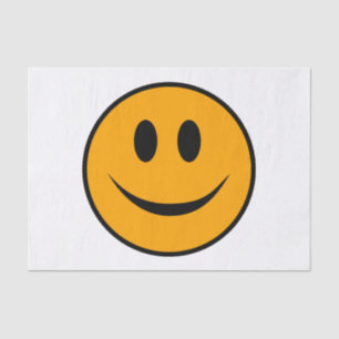 Papier Mousseline Emoji du visage souriant