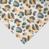 Papier Mousseline Empreinte de léopard animal aquarelle (Détail)