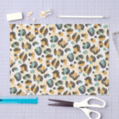 Papier Mousseline Empreinte de léopard animal aquarelle (Artisanat)