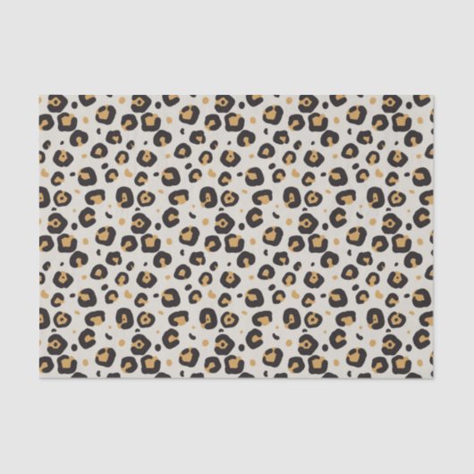 Papier Mousseline Empreinte de léopard avec arrière - plan de tache  (Recto)