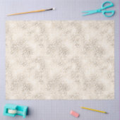 Papier Mousseline Empreinte de léopard blanc bronze or (Artisanat)