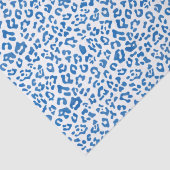 Papier Mousseline Empreinte de léopard bleu classique (Détail)