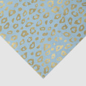 Papier Mousseline Empreinte de léopard bleu d'Ombre d'or (Détail)