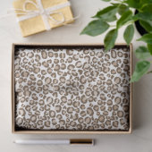 Papier Mousseline Empreinte de léopard Brown au chocolat (Cadeau)