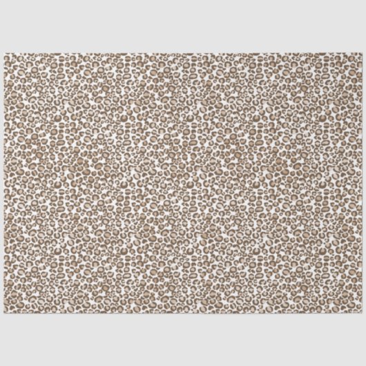 Papier Mousseline Empreinte de léopard Brown au chocolat (Recto)