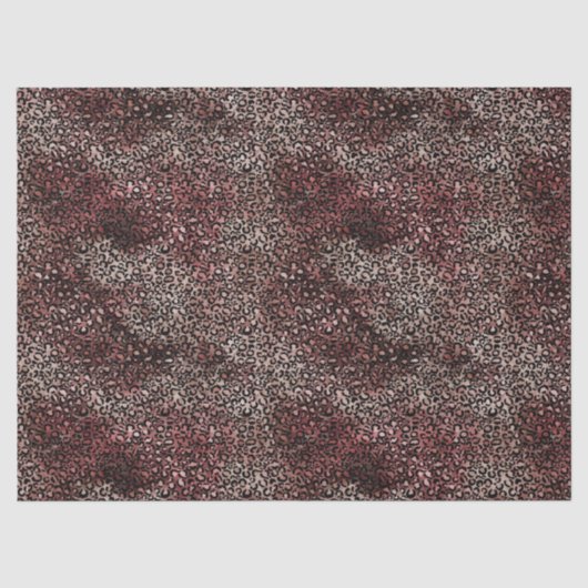 Papier Mousseline Empreinte de léopard Brown de Bourgogne (Recto)